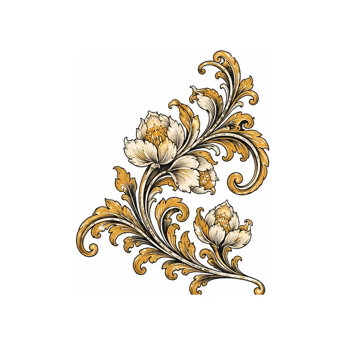 Patra Curl, balinese ornamental flash design